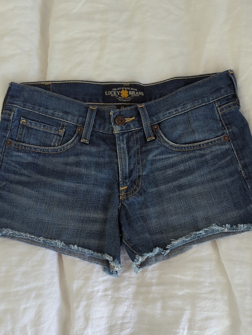 2015 Lucky Brand The Cut Off Jean Shorts Like New Size 0/25